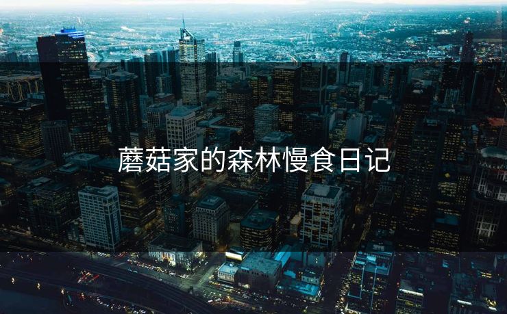 蘑菇家的森林慢食日记